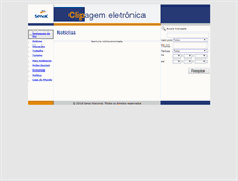 Tablet Screenshot of clipagem.senac.br